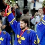 Peter Forsberg (centre) is among the greatest ice hockey players Sweden has ever produced, and is the only one who played on two gold medal-winning teams, in Lillehammer in 1994, and Turin in 2006. His Olympic heroics in '94, a game-winning shoot out goal against Canada for the gold, has since been enshrined on a Swedish postage stamp.Photo: Pontus Lundahl/TT