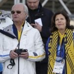 Swedish King Carl XVI Gustaf and Queen Silvia haven't missed a beat at the games. Here, they watch the men's 15K classical-style cross-country racePhoto: AP