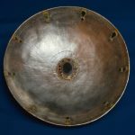 The complete stone-inset silver bowl, part of the "barbarian trove" thought to be worth over €1m.Photo: DPA