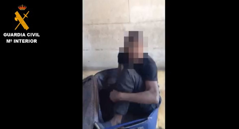 African smuggled into Spain in suitcase
