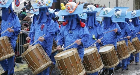 Basel drummers pound out expert carnival beat