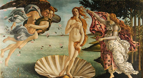 Spaniard strips in front of Botticelli masterpiece