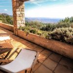 Check this view out. This terrace affords views across the valley to include Grasse, Cabris and the Mediterranean. It's not a bad place to pass the warm evenings in summer.Photo: Leggett