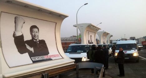 Xi Jinping 'up yours' stunt foiled by police