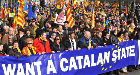Catalans join forces with EU separatists
