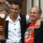 With player Valerien Ismael after Bayern won the German title for the 20th time in 2006.Photo: DPA