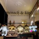 The front of Menschenkind's butchery, bearing the legend "Mensch &amp; Kind. Cuddly-toy butchery since 1886".Photo: Miroslav Menschenkind