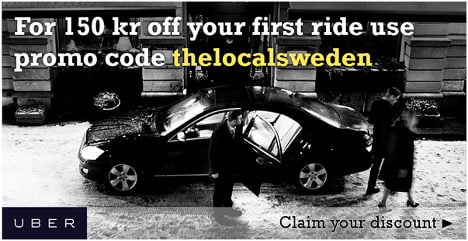 Special offer: 150 kr off your first Uber ride