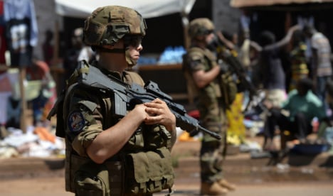 French troops ambushed in CAF town