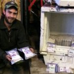 Man at recycling plant finds $16,000 in old safe