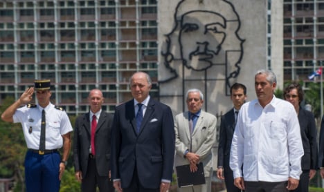 French FM in Cuba for the first time in 30 years