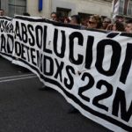 Protesters march against police violence in Spain