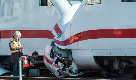 Two high-speed trains crash in Berlin rail yard