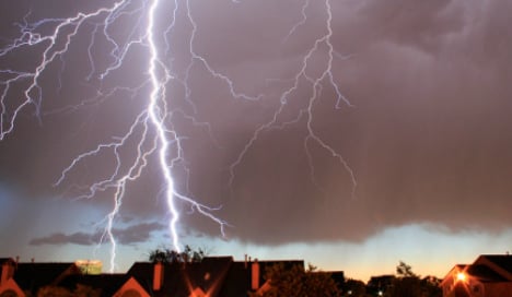 Violent thunderstorms lash southern Sweden