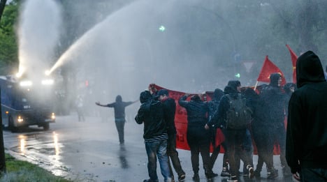 Police and protesters clash in May 1st demos