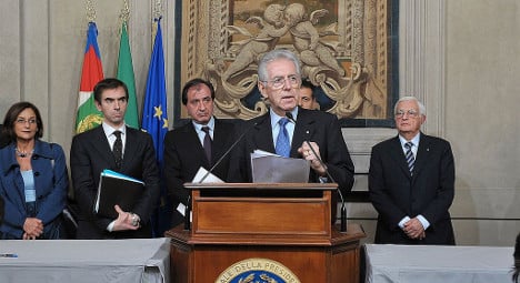 'I’m not returning to politics': Mario Monti