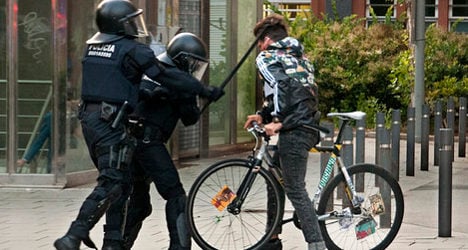 IN PICTURES: Barcelona squat demo turns violent