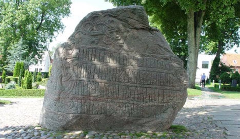 Swede raises runestone memorial to dead wife