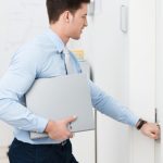 <b>5) Knock and enter:</b> Germans like their privacy and will often keep their office doors closed. But this doesn't mean they don't want to be disturbed. The practice is to knock first and then enter the room immediately. Don't wait for the person to call you in – you could be waiting for a long time. 
Photo: Shutterstock