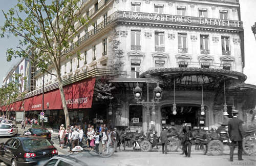 Paris photomontages blends the old in with the new