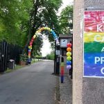 British embassy flies the rainbow flag