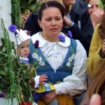 A woman and child wearing Swedish national folk dress.Photo: The Local/Solveig Rundquist