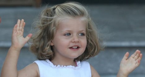 This little girl will be Spain’s top military boss