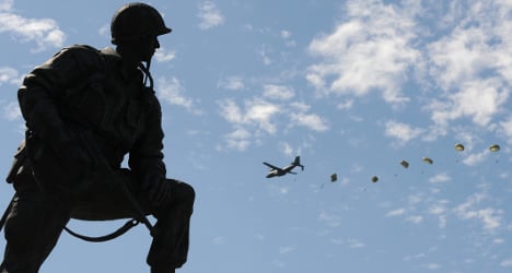 Parachutists fill the skies to mark D-Day landings