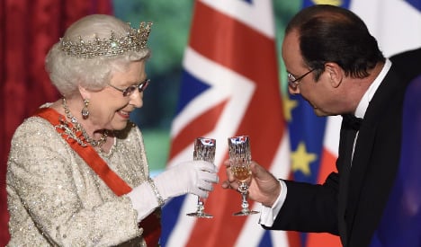 French treat for UK queen after gruelling day