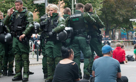 Berlin's refugee protest: 'This is a police siege'