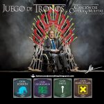 Game of Thrones parodies started appearing on Twitter minutes after King Juan Carlos announced his abdication. Note the family crest for "House of Bourbons".