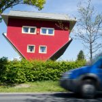 <b>1) Upside-Down House, Rügen:</b> The Upside-Down House (Haus-Kopf-über) was built as a tourist attraction in 2010 on the road to the next town Lauterbach. How many strained necks and car crashes it has caused is not known, but it is not alone - there are many examples of upside-down houses in the world, including another in the seaside resort of Trassenheide, also in Mecklenberg-Western Pommerania. Just be sure to use the loo before you pop in as everything is inverted, furnishings too. Photo: DPA