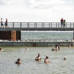 An open-air swimming pool in the North Sea opened to the public in Nørre Vorupør near Thy.Photo: Sofus Comer/Scanpix