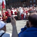 Santas at the Town Hall Square in CopenhagenPhoto: David Leth Williams/Scanpix