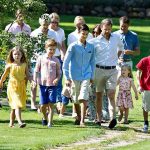 The royals were wearing casual summer clothes befitting the July heat. Photo: Henning Bagger/Scanpix