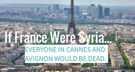 If France were Syria… 37 cities would be deserted