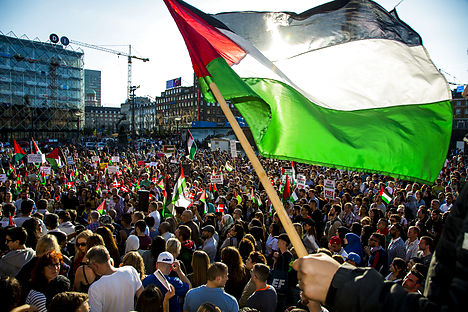 Copenhageners show their support for Gaza