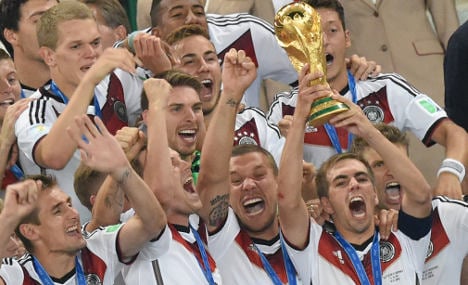 Germans damage World Cup trophy at afterparty