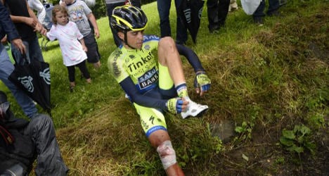 Injured Contador pulls out of Spain's Vuelta