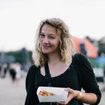 Kirstine Jespersen from Copenhagen told The Local that her chili fries from The Circus were just what her dehydrated body needed. We hope she also drank some water... Photo: Bobby Anwar