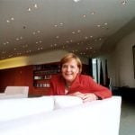 Pictured in her office in the chancellery in Berlin.Photo: Daniel Biskup