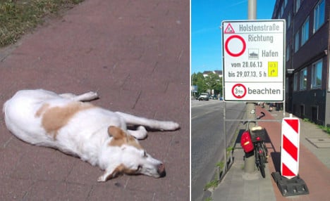 Hamburg blog exposes bike lane blocks