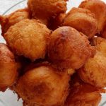 <b>Quarkbällchen:</b>
Though some might say this is a Christmas treat, we'd argue that the increasing availability of these fried balls of Quark dough year around makes them a year-round delight. So take a greasy bag on your next beach trip. Photo: Franz Walter/flickr