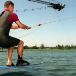 <b>Go wakeboarding or waterskiing without a boat:</b> Germany has lots of lakes and some are set up for cable skiing and wakeboarding, which is really just a tow rope that zips you around on the water. Photo: DPA