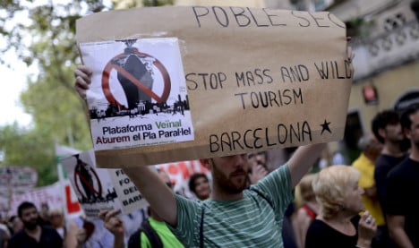 Barca locals rebel at naked tourists' antics