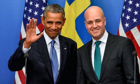 Reinfeldt in US for first post-election speech