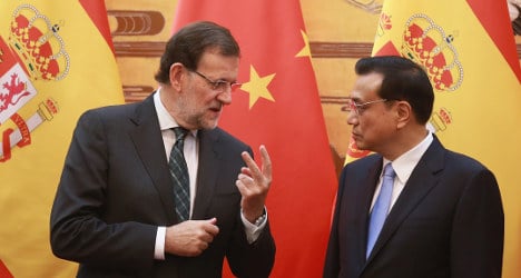 Spanish PM visits China in bid to boost trade