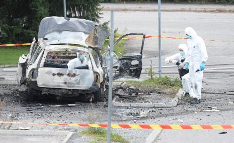 Buildings cleared after suspect Stockholm bomb