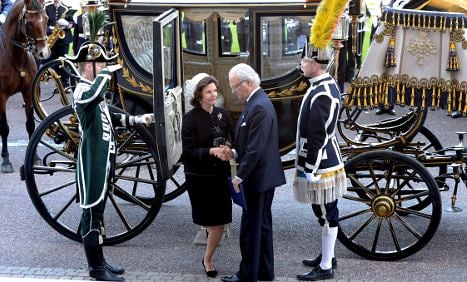 King Carl XVI Gustaf opens parliament