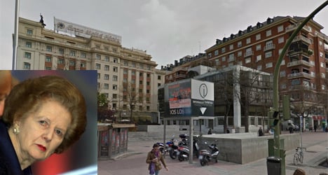 Madrid unveils Margaret Thatcher square
